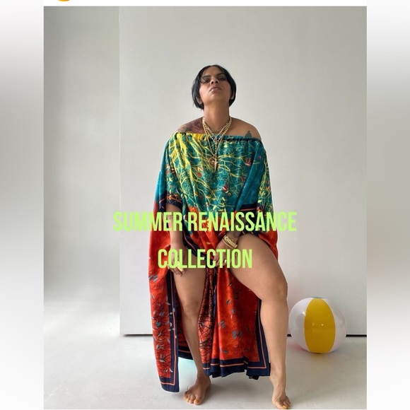 New Terrell Dominick Off Shoulder Dress - Picture 1 of 2